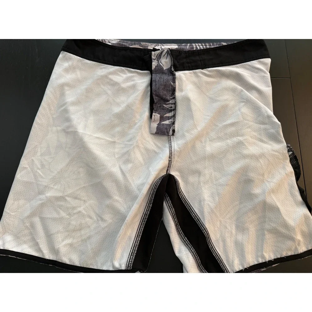 Burnside Board Shorts Mens 38 Charcoal Swimming Trunk Surf Beach Comfort Stretch